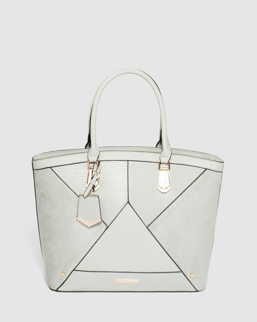 Bags Colette by Colette Hayman  | Grey Gustava Tag Tote Bag